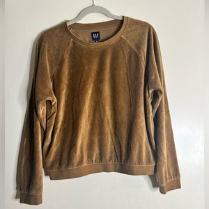 Velour Crewneck Sweatshirt
